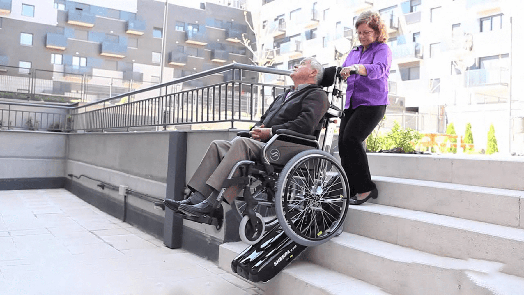 montascale mobile a cingoli KSP