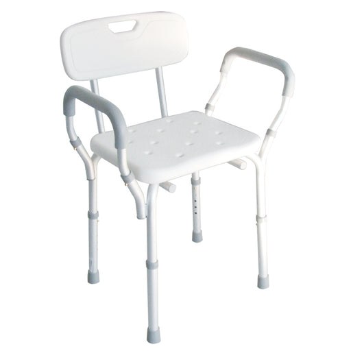 Sedile Da Doccia E Vasca Con Schienale E Braccioli Regolabile In Altezza Intermed