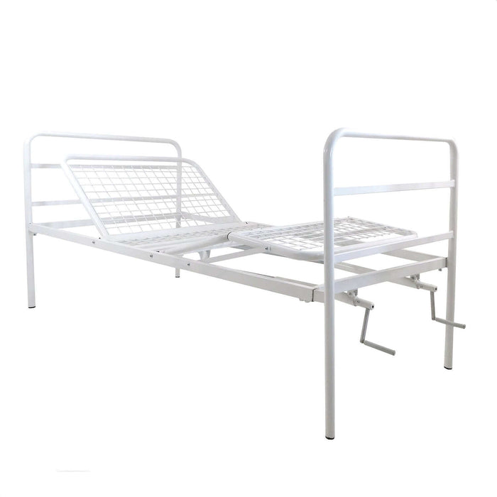 Letto Ortopedico Elettrico con Struttura in Metallo e Rete a 4 Sezioni Azione Salute