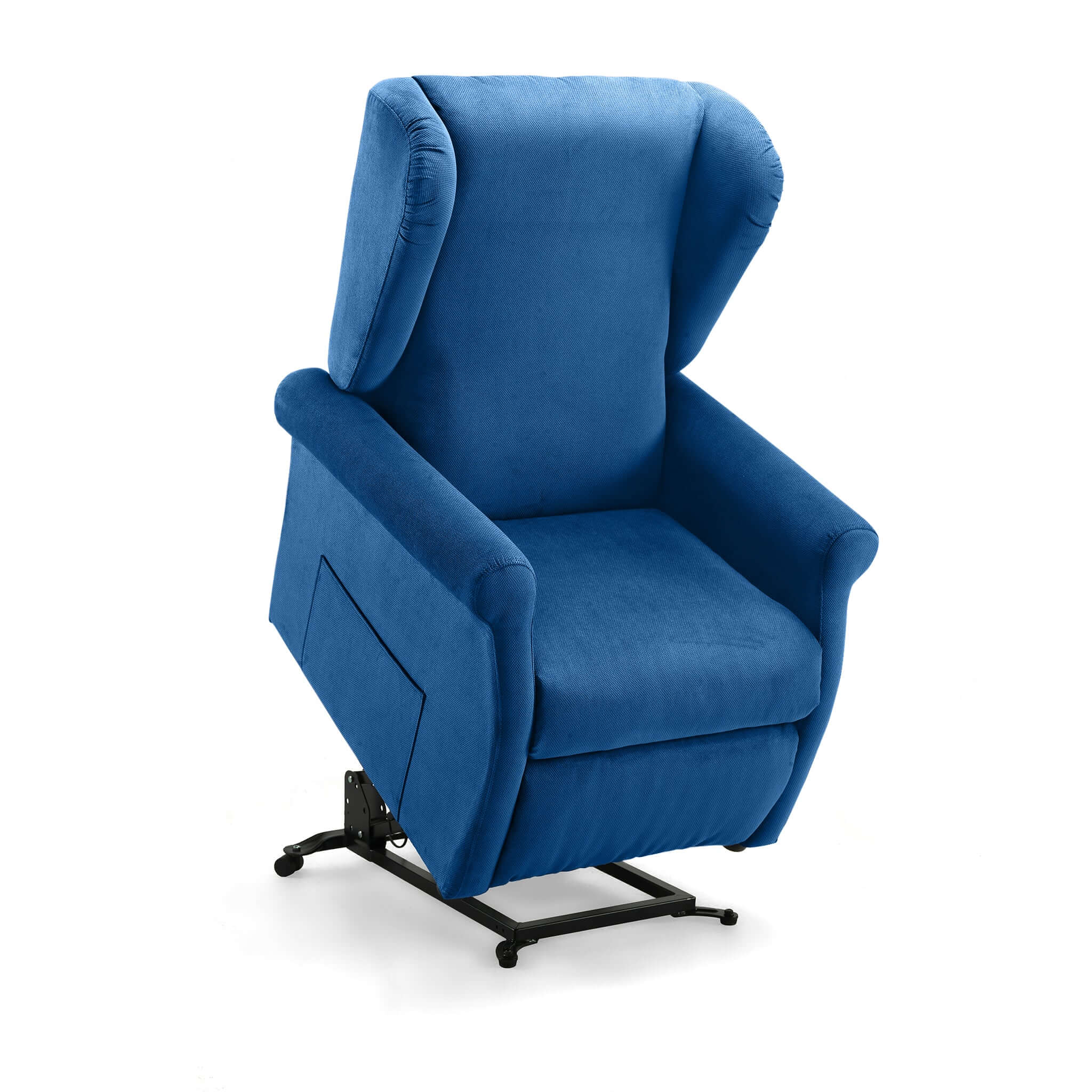 Poltrona Relax Alzapersona Elettrica Motorizzata 2 Motori LUNA Blue Azione Salute