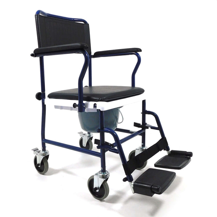 Sedia comoda Wc E Doccia Con 4 Ruote per disabili e anziani Moretti