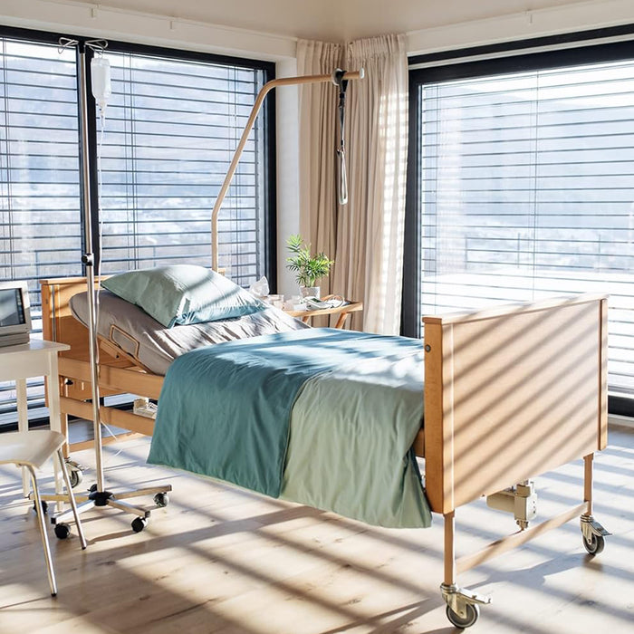 Letto Elettrico da Degenza Ortopedico Armonia con Materasso Antidecubito Sereno Azione Salute