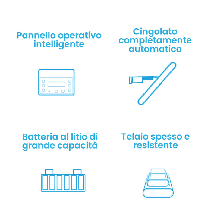Portantina a Cingoli con Cintura di Sicurezza, Pedane Poggiapiedi e Poggiatesta Azione Salute