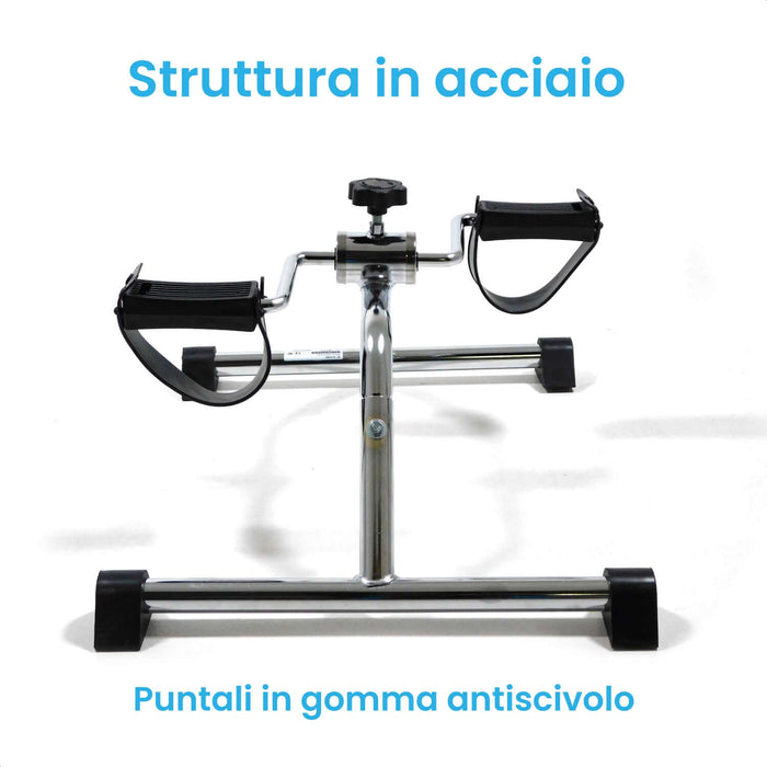 Pedaliera Per Riabilitazione Motoria In Acciaio Cromato Azione Salute