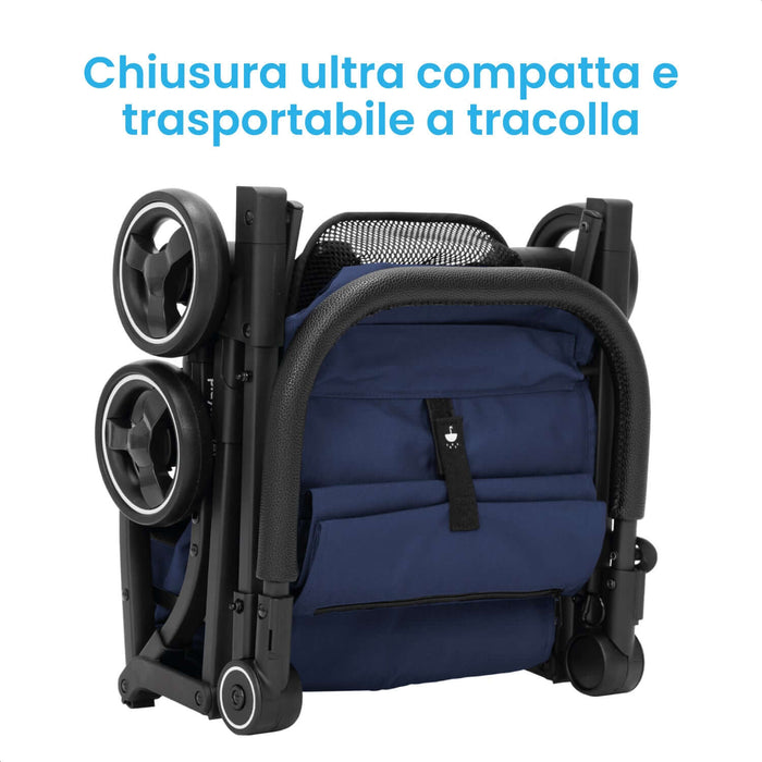 Carrello Portaspesa 40 l Richiudibile con Tracolla con Tasca Termica di 7 l - PENNY Blu Azione Salute
