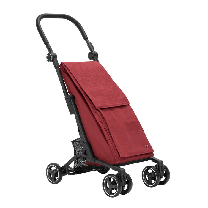 Carrello Portaspesa 40 l Richiudibile con Tracolla con Tasca Termica di 7 l - PENNY Rosso Azione Salute