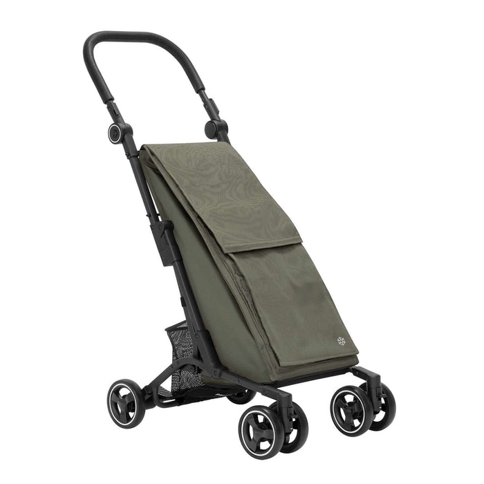 Carrello Portaspesa 40 l Richiudibile con Tracolla con Tasca Termica di 7 l - PENNY Verde Militare Azione Salute