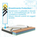 Materasso in Memory Foam Vegetale, H22 cm, 3 Strati, Rivestimento Sfoderabile Traspirante - SIRIO Matrimoniale 160 x 190 Azione Salute
