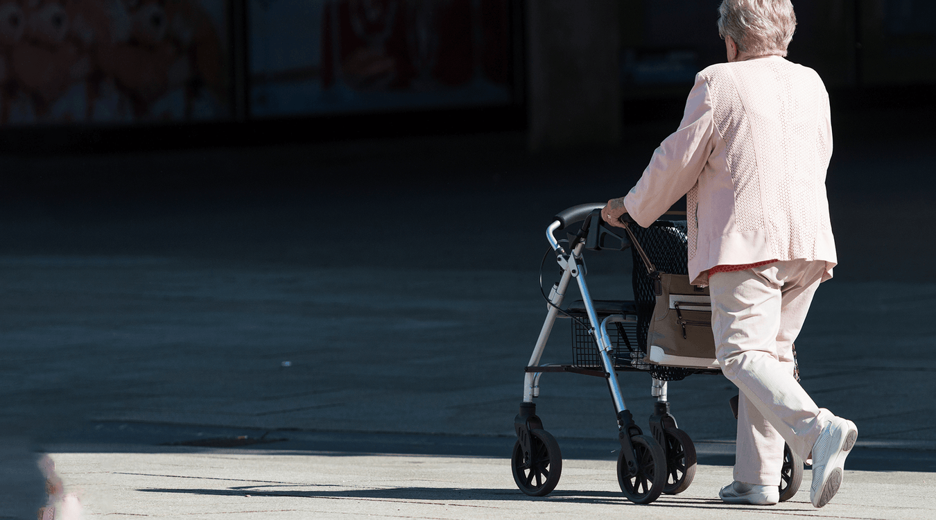 Deambulatori rollator da esterno per anziani e disabili