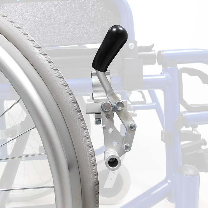 Carrozzina Pieghevole Leggera ad Autospinta con Braccioli Ribaltabili - LIGHT Azione Salute