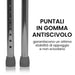 Deambulatore Pieghevole Con 4 Puntali Antiscivolo Regolabile In Altezza Azione Salute