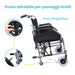 Sedia a Rotelle Pieghevole per Anziani e Disabili da Transito 52 cm Azione Salute