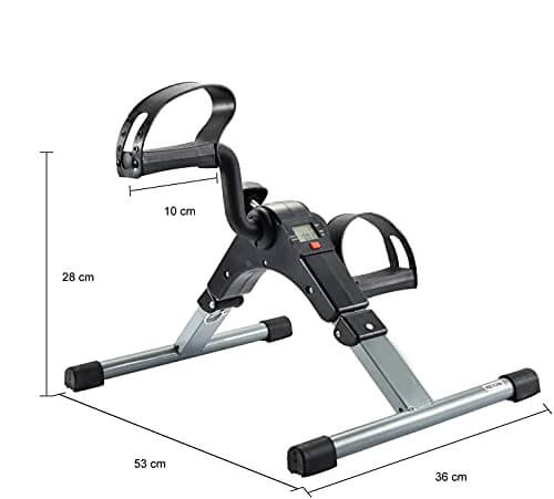 Pedaliera Riabilitazione Gambe e Braccia Pieghevole con Display Azione Salute