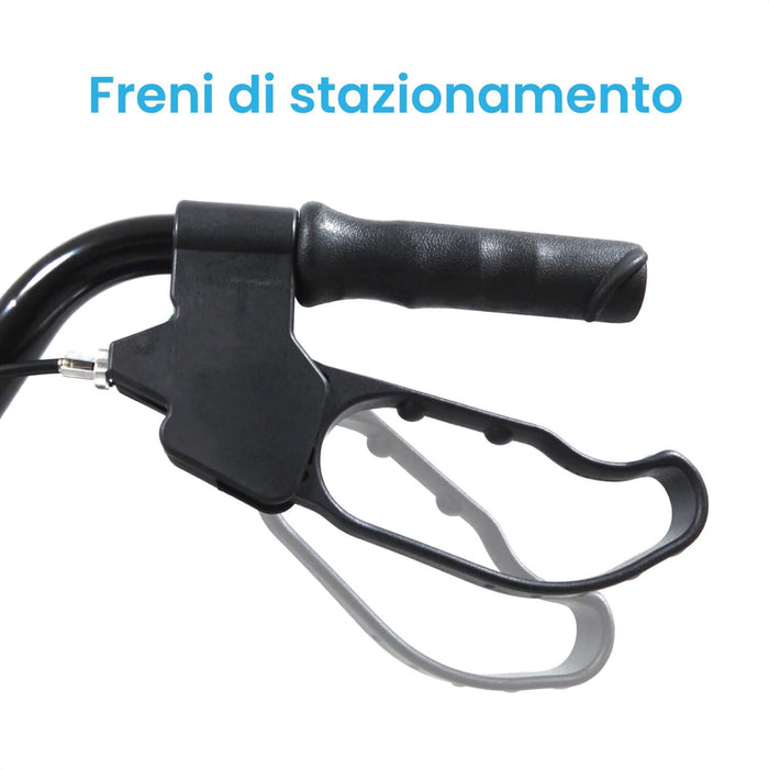 Deambulatore Per Anziani Rollator Leggero 4 Ruote Pieghevole Con Borsa ROLLY BAG Azione Salute